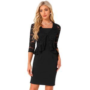 OFFERS OPEN! Women’s XS Allegra K Black Lace Dress